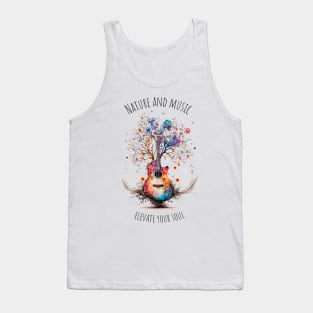 Acoustic Guitar Tree of Life |Gift for Guitar Player | Nature Guitarist | Motivational quotes Tank Top